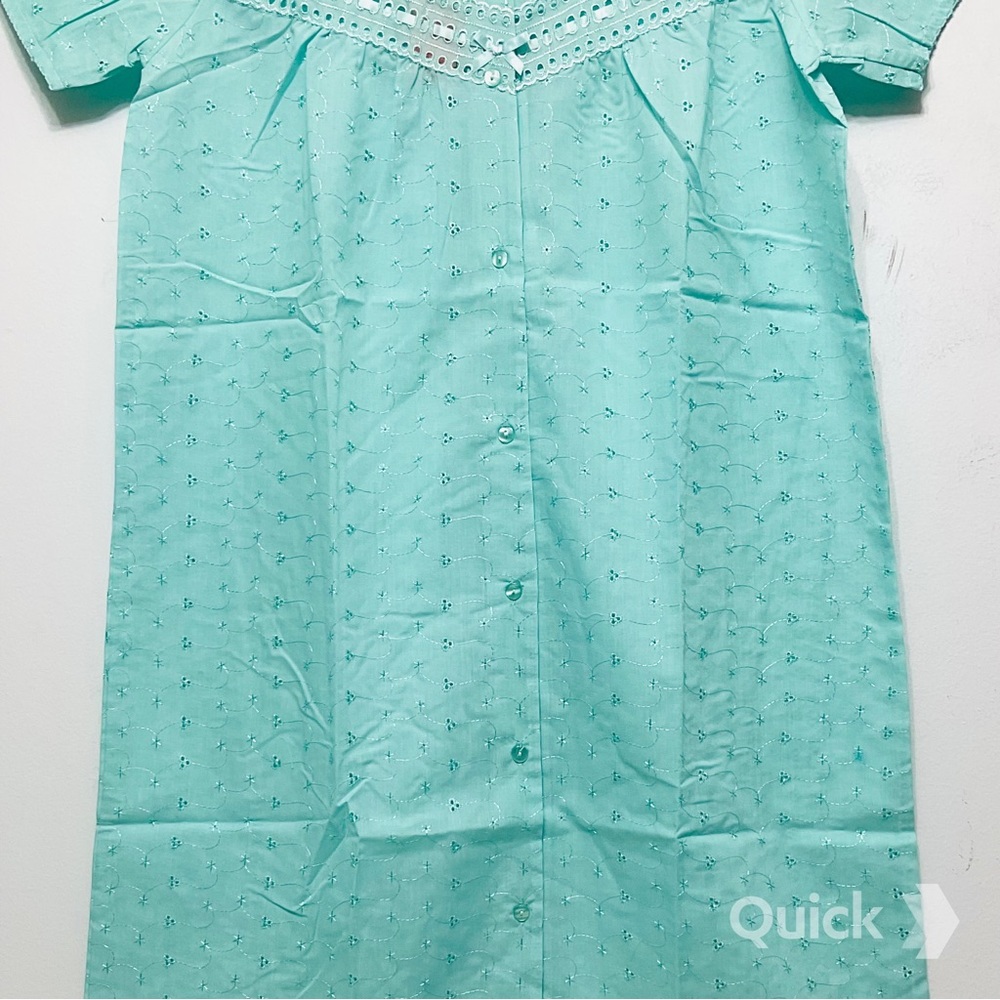 NWT Green Cotton Dolly Nightgown - Picture 4 of 9